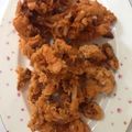 Cooksnap Cempaka Putih semasa beliau membuat Sotong Goreng Ranggup "Mama Kids".