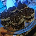 El cooksnap de Alicia Vizcarra cuando hizo Alfajores de avena y chocolate amargo light.