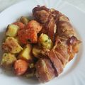 p1eszter Cooksnap-ja, amikor elkészítette a(z) Göngyölt csirkemellfilé sajttal töltve, baconbe tekerve receptet.