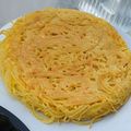 El cooksnap de Esther Cancelas Otero cuando hizo Frittata de espaguetis con queso.