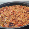 El cooksnap de Alberto Alcolea cuando hizo Fideuà de pulpo (Terminada al horno).