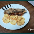 El cooksnap de Cris Fuentes Mendez cuando hizo Trucha a la Navarra rellena de jamón ibérico y con costra de Almendras.