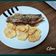 El cooksnap de Cris Fuentes Mendez cuando hizo Trucha a la Navarra rellena de jamón ibérico y con costra de Almendras.