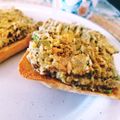 El cooksnap de Bibi García cuando hizo Ciapata de puré de sardina y aguacate.