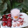 Adeya's cooksnap of when they made Strawberry milk shake.