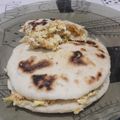El cooksnap de Guady Molina cuando hizo Pan de pita o árabe.