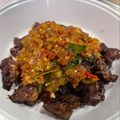 Cooksnap nurul fahiera Fadzil semasa beliau membuat Dendeng Balado Kering.