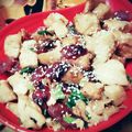 Cooksnap dari CC mom's untuk resep stir fried tofu with chinese sausage and leek