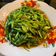 Cooksnap Ain Mohd Kitchen semasa beliau membuat Kangkong goreng belacan.