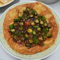 陳毛毛 的 豆腐蛋燒秋葵 cooksnap