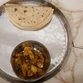 Farah Khan's cooksnap of when they made Aloo matar.
