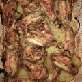 El cooksnap de David Navarro cuando hizo Alitas de pollo al horno con patatas.