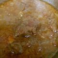 Saira Abdullah's cooksnap of when they made Mutton gravy.