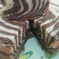 Cooksnap dari Catrine untuk resep Bolu Pisang Zebra Putih Telur Ricecooker