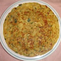 El cooksnap de Kiko cuando hizo Tortilla de calabacines.