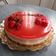 El cooksnap de Tere cuando hizo Tarta de San Valentín de mousse de queso y de fresa.