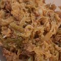 El cooksnap de Montse Puig cuando hizo Repollo con picadillo de chorizo.