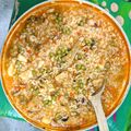 El cooksnap de Daiana Guibaudo cuando hizo Guiso de arroz con pollo.