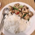 รูป Cooksnap ของ Gift เมื่อเขาทำ ข้าวราดเห็ดฟางผัดน้ำมันหอย (มังสวิรัติ)