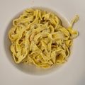 Szilvia Deme_1 Cooksnap-ja, amikor elkészítette a(z) Tejszínes garnélás tészta receptet.