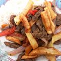El cooksnap de Rita cuando hizo Lomo saltado con papas fritas.