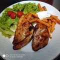 Cooksnap Fimo semasa beliau membuat Ayam Bakar Air Fry.