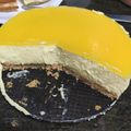 El cooksnap de Deborah cuando hizo Cheesecake de mango y chocolate blanco.
