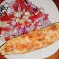 Ilona Sütő Cooksnap-ja, amikor elkészítette a(z) Paradicsomos csirkemellel töltött cukkini receptet.