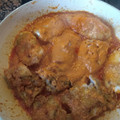 El cooksnap de Iria Cabado cuando hizo Rape con salsa de pimientos rojos.