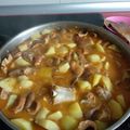 El cooksnap de edu cuando hizo Guiso de patatas con costilla de cerdo y setas.