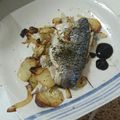 El cooksnap de Alba 🌻 cuando hizo Lubina con patatas y cebolla en Airfryer Cosori.
