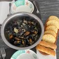 Ildiko Olah Cooksnap-ja, amikor elkészítette a(z) Fehérboros feketekagyló receptet.