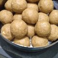 Ekta Udhani's cooksnap of when they made My First Recipe - Aate ke ladoo.