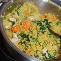 El cooksnap de Lara Cuevas Rabadán cuando hizo Quinoa con pavo y espinacas.