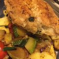 El cooksnap de Romina Palenzona cuando hizo Rollos de pechuga de pollo relleno de langostino y espinacas.