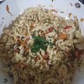 El cooksnap de Diana Fabila cuando hizo Fideos al wok.