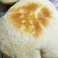 El cooksnap de Sandra souto cuando hizo Pan árabe - pan pita.