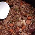 El cooksnap de Carmeta cuando hizo Lentejas con chorizo, panceta y morcilla.
