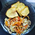 El cooksnap de Natalia cuando hizo Bifes "acriollados" al horno con papas españolas.