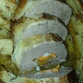 El cooksnap de Chenson Chenson cuando hizo Peceto al horno con papas y cebollas.