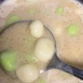 Cooksnap Sucilia semasa beliau membuat Bubur candil (Bubur Tepung Pulut).