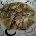 El cooksnap de Abraham Y Mónica cuando hizo Alcachofas al ajillo.