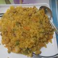 Rekha Pandey का कुकस्नैप जब उन्होंने सेज़वान पोहा (schezwan poha recipe in Hindi) बनाया था।