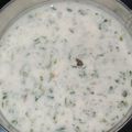 Tashi bajaj का कुकस्नैप जब उन्होंने बथुआ रायता (Bathua raita recipe in Hindi) बनाया था।