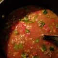 Shannon Mather's cooksnap of when they made Stuffed Pepper Soup.