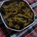 Siddhi Jain का कुकस्नैप जब उन्होंने भिन्डी की सब्जी(BHINDI KI SABZI RECIPE IN HINDI) बनाया था।