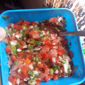 El cooksnap de Jose Pared cuando hizo Salsa Criolla.