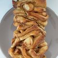 Mária Fokné Petényi Cooksnap-ja, amikor elkészítette a(z) Fahéjas fátyol kalács almával - kenyérsütőben kelesztve receptet.