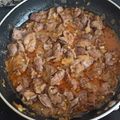 El cooksnap de Julián cuando hizo Mollejas de pollo encebolladas.
