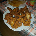 El cooksnap de Gonzalo cuando hizo Pollo estilo KFC.